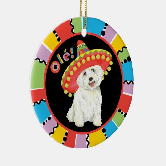 Fiesta Westie Keramikornament (Rechts)