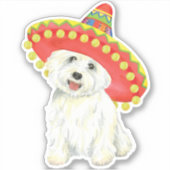 Fiesta Westie Vinyl Sticker (Vorderseite)