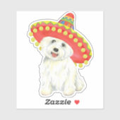 Fiesta Westie Vinyl Sticker (Blatt)