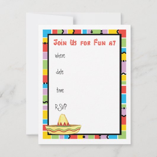 Fiesta Wheaten Einladung (Rückseite)