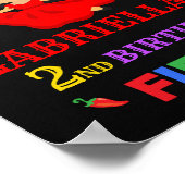 Fiesta Willkommensschild Party 1. Erste fiesta Gir Poster (Ecke)