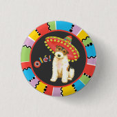 Fiesta Wire Fox Terrier Button (Vorderseite)