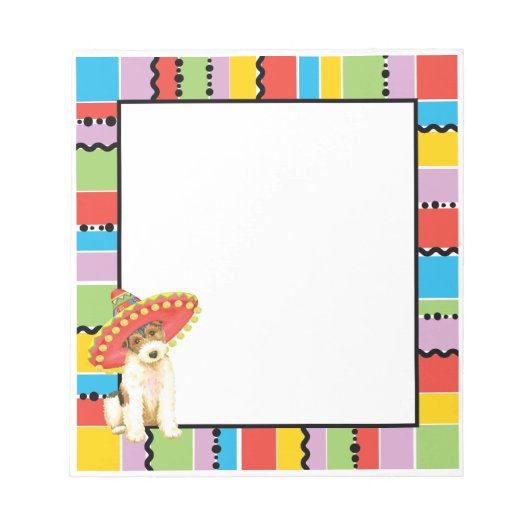 Fiesta Wire Fox Terrier Notizblock (Vorderseite)