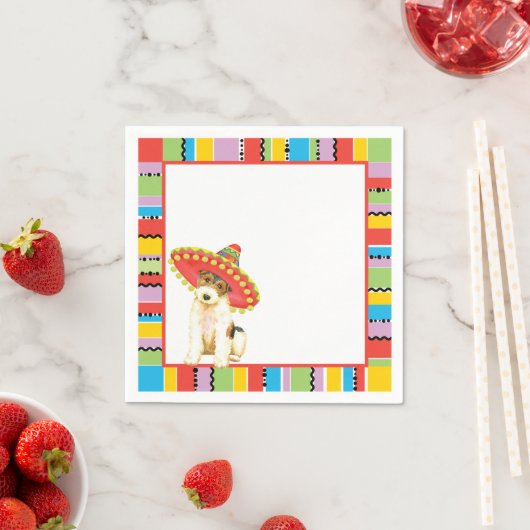 Fiesta Wire Fox Terrier Serviette (Beispiel)