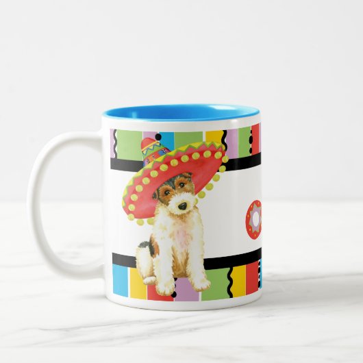Fiesta Wire Fox Terrier Zweifarbige Tasse (Links)