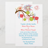 Fiesta Wonderland Wedding Einladung Briefpapier (Vorne/Hinten)