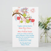 Fiesta Wonderland Wedding Einladung Briefpapier (Stehend Vorderseite)
