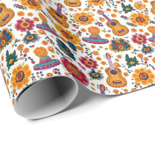 Fiesta Wrap Royale Geschenkpapier