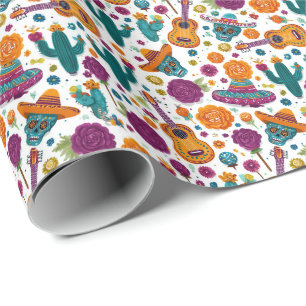 Fiesta Wrap Royale Geschenkpapier