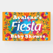 Fiesta Yellow Farful Floral Neutral Baby Dusche Banner (Horizontal)