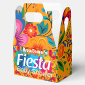 Fiesta Yellow Farful Floral Neutral Baby Dusche Geschenkschachtel (Geöffnet)
