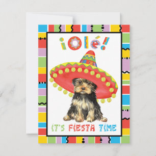 Fiesta Yorkie Einladung