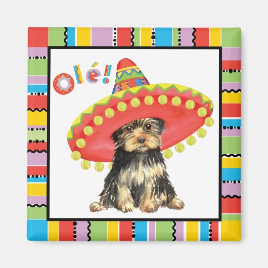 Fiesta Yorkie Magnet (Vorne)