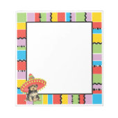 Fiesta Yorkie Notizblock (Vorderseite)