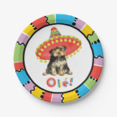 Fiesta Yorkie Pappteller (Vorderseite)