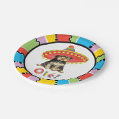 Fiesta Yorkie Pappteller (Schrägansicht)