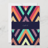 Fiesta Zickzack Einladung (Rückseite)