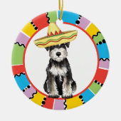 Fiesta-Zwergschnauzer Keramikornament (Vorne)