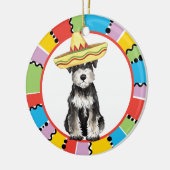 Fiesta-Zwergschnauzer Keramikornament (Links)