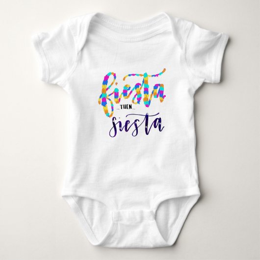 Fiestadann Siesta - Kalligraphie-Baby-Bodysuit Baby Strampler (Vorderseite)