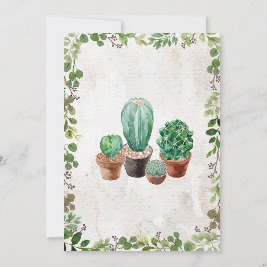 Fiestanacho-laden durchschnittlicher einladung (Rückseite)