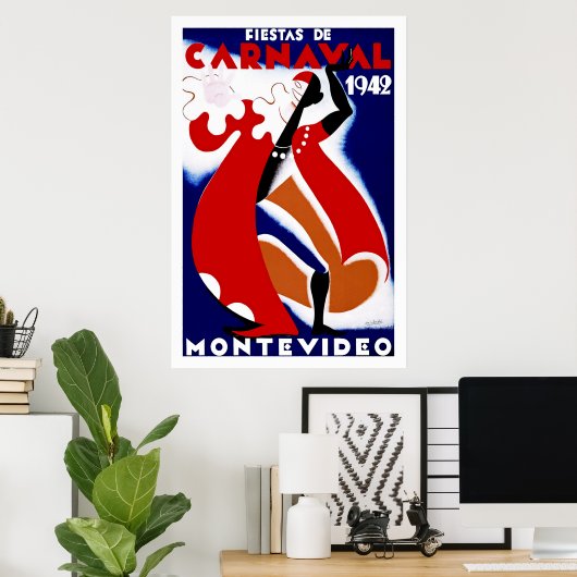 Fiestas de Carnaval ~ Montevideo Poster (Heimbüro)