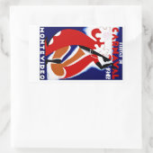 Fiestas de Carnaval ~ Montevideo Rechteckiger Aufkleber (Tasche)