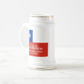 Fiestas Patrias Independence Day Chile Flag Bierglas (Vorderseite Links)