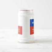 Fiestas Patrias Independence Day Chile Flag Bierglas (Mittel)