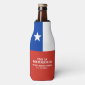 Fiestas Patrias Independence Day Chile Flag Flaschenkühler (Flaschenvorderseite)