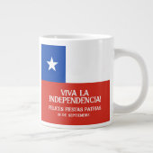 Fiestas Patrias Independence Day Chile Flag Jumbo-Tasse (Rechts)