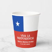Fiestas Patrias Independence Day Chile Flag Pappbecher (Vorderseite)