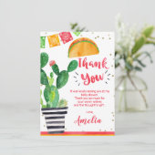 Fiestataco-'Kampf ein Baby-Baby danken Ihnen zu Einladung (Stehend Vorderseite)