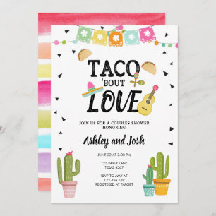 Fiestataco-Kampf-Liebe-Kaktus-Paar-Dusche Einladung