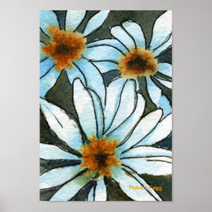 Fiesty Floral #1 Art Print Poster