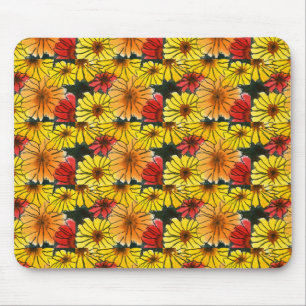"Fiesty Floral 3" gepolstertes Muster florales Mou Mousepad