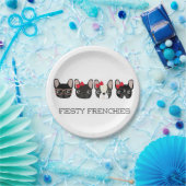 Fiesty Frenchies-PapierTeller Pappteller (Party)