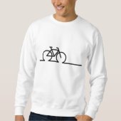 Fiets lijn tekening. E-bike race- en MTB fietsen. Sweatshirt (Vorderseite)
