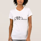 Fiets lijn tekening. E-bike race- en MTB fietsen. T-Shirt (Vorderseite)