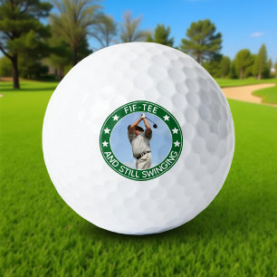 Fif-tee noch schwingt Personalisiert 50. Geburtsta Golfball