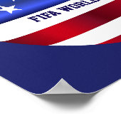 FIFA Weltmeisterschaft USA-Flagge Poster (Ecke)