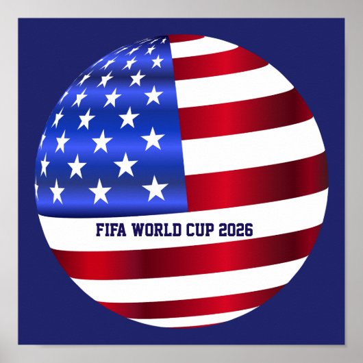 FIFA Weltmeisterschaft USA-Flagge Poster (Vorne)