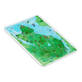 Fife Coastal Path Scotland Illustrierte Karte Magnet (Rechte Seite)