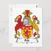 Fife Familienwappen Postkarte (Vorne/Hinten)