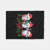 Fife Life Christmas Gnome Holiday Winter Xmas Fleecedecke (Vorderseite (Horizontal))