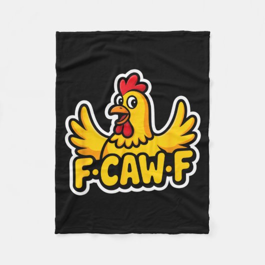 Fife Life Funny Sarcastic Chicken Fcawf Fleecedecke (Vorderseite)