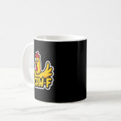 Fife Life Funny Sarcastic Chicken Fcawf  Kaffeetasse (Vorderseite Links)