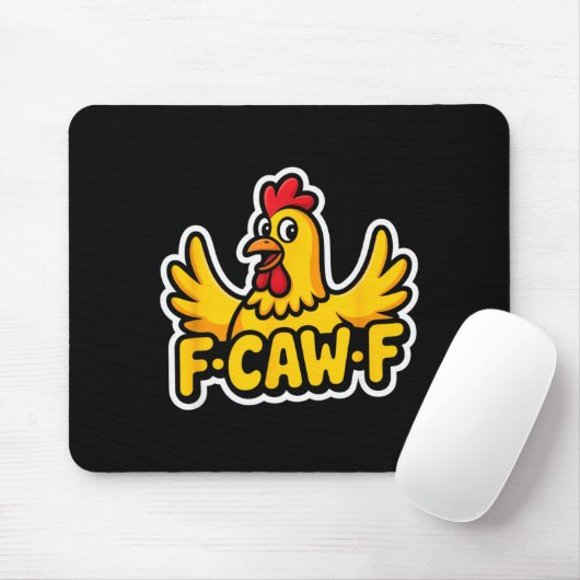 Fife Life Funny Sarcastic Chicken Fcawf  Mousepad (Mit Mouse)