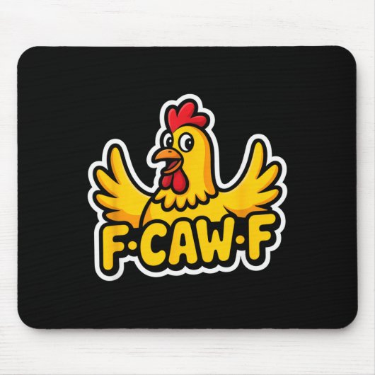 Fife Life Funny Sarcastic Chicken Fcawf  Mousepad (Vorne)