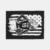 Fife Life High School Volleyball King 19 Fleecedecke (Vorderseite (Horizontal))